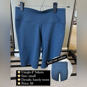 Uniqlo 8” biker shorts